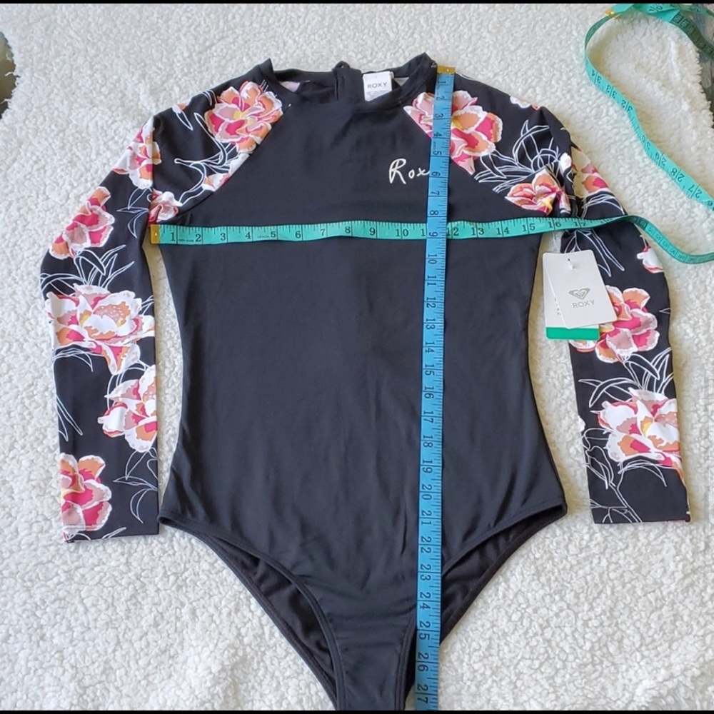 Roxy One-piece Rashguard Floral Swimsuit - Picture 6 of 9